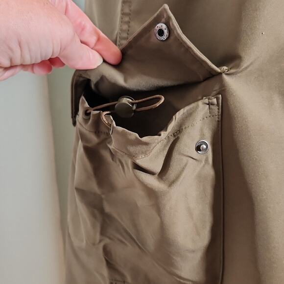 EMORY PARK Dark Green Nylon Midi Dress, Size Small - Picture 9 of 12